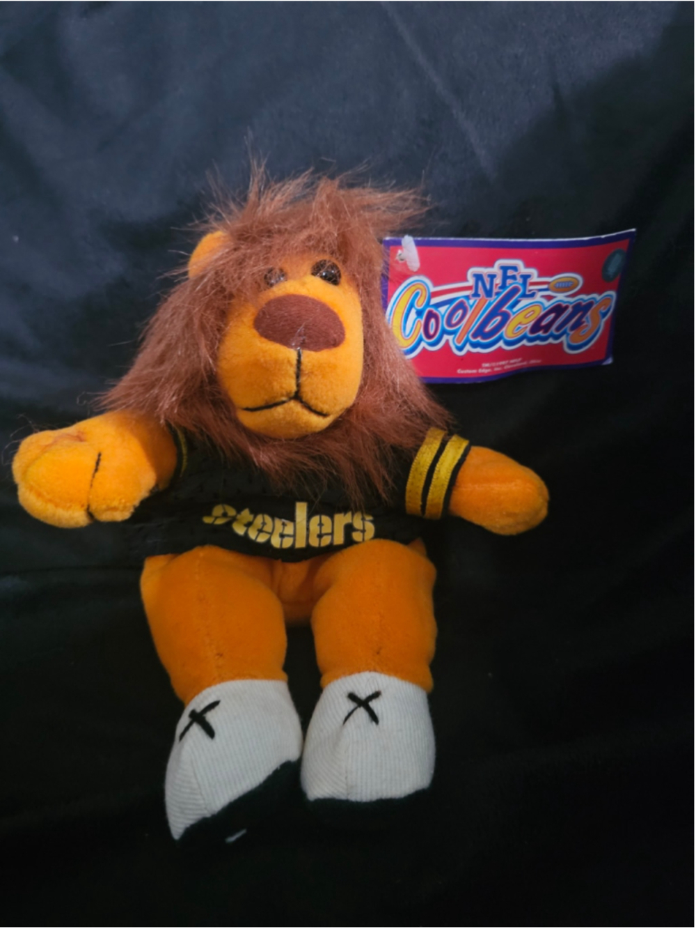 NFL Cool Beans Vintage Pittsburgh Steelers Lion Stuffed Animal One Size